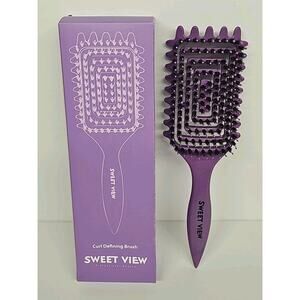 Curly Hair Brush Defining Detangling Tangle Free Defined Curls Volume Enhance